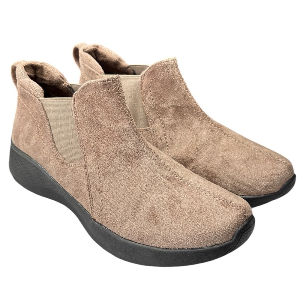 Earth Origins Dayana Casual Taupe Ankle Boots Size 8.5 Cushion Comfort NEW